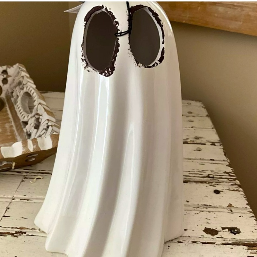 MARTHA STEWART CERAMIC LIGHTED GHOST